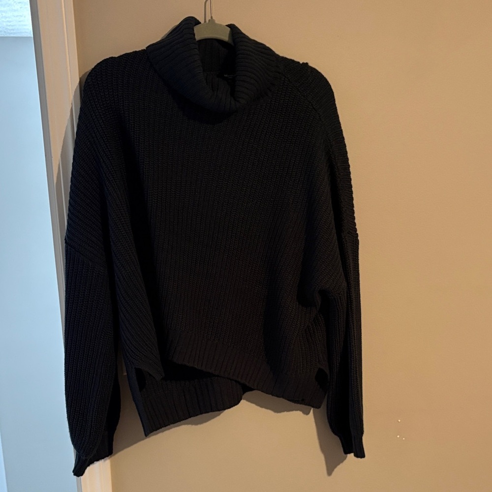 Splendid Black Cowl Neck Sweater